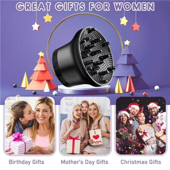 Adjustable Diffuser Attachment for Hair Dryer Hair Suitable for 1.4 to 2.6 inch - Picture 7 of 8